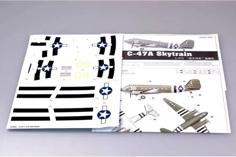 Trumpeter 02828 1/48 C - 47A Skytrain Plastic Model Kit - Hobbytech Toys