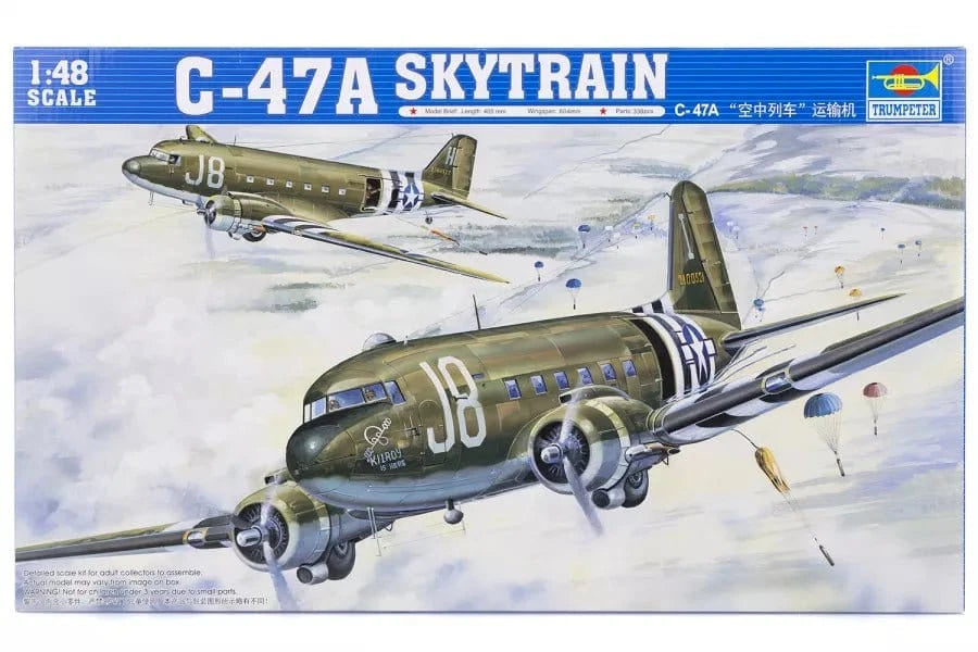 Trumpeter 02828 1/48 C - 47A Skytrain Plastic Model Kit - Hobbytech Toys