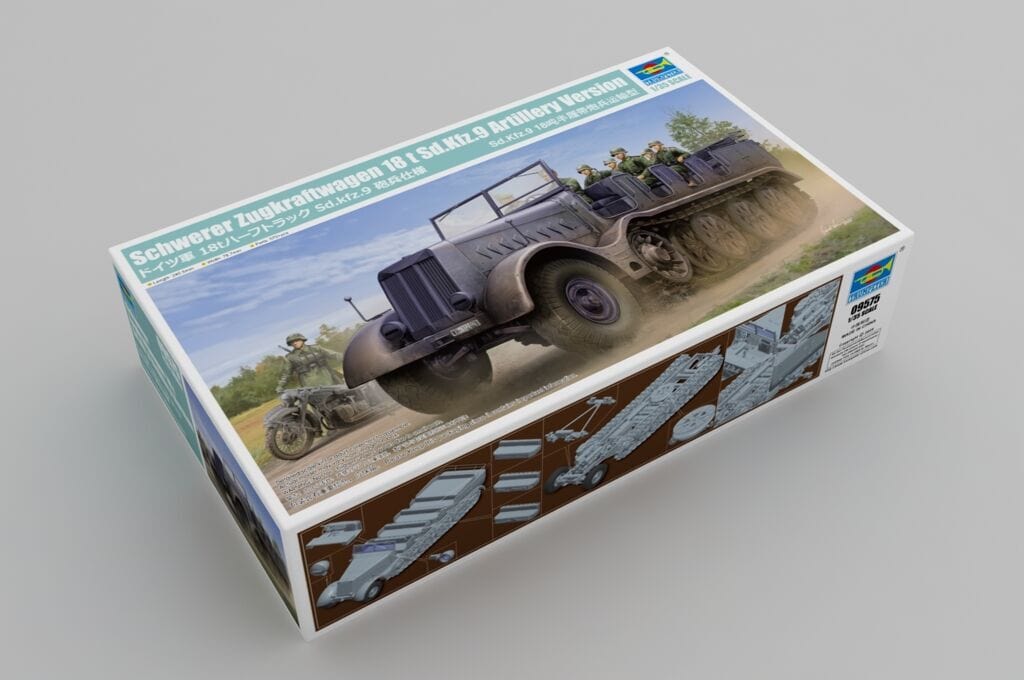 Trumpeter 1/35 Schwerer Zugkraftwagen 18 t Sd.Kfz.9 Artillery Version Plastic Model Kit