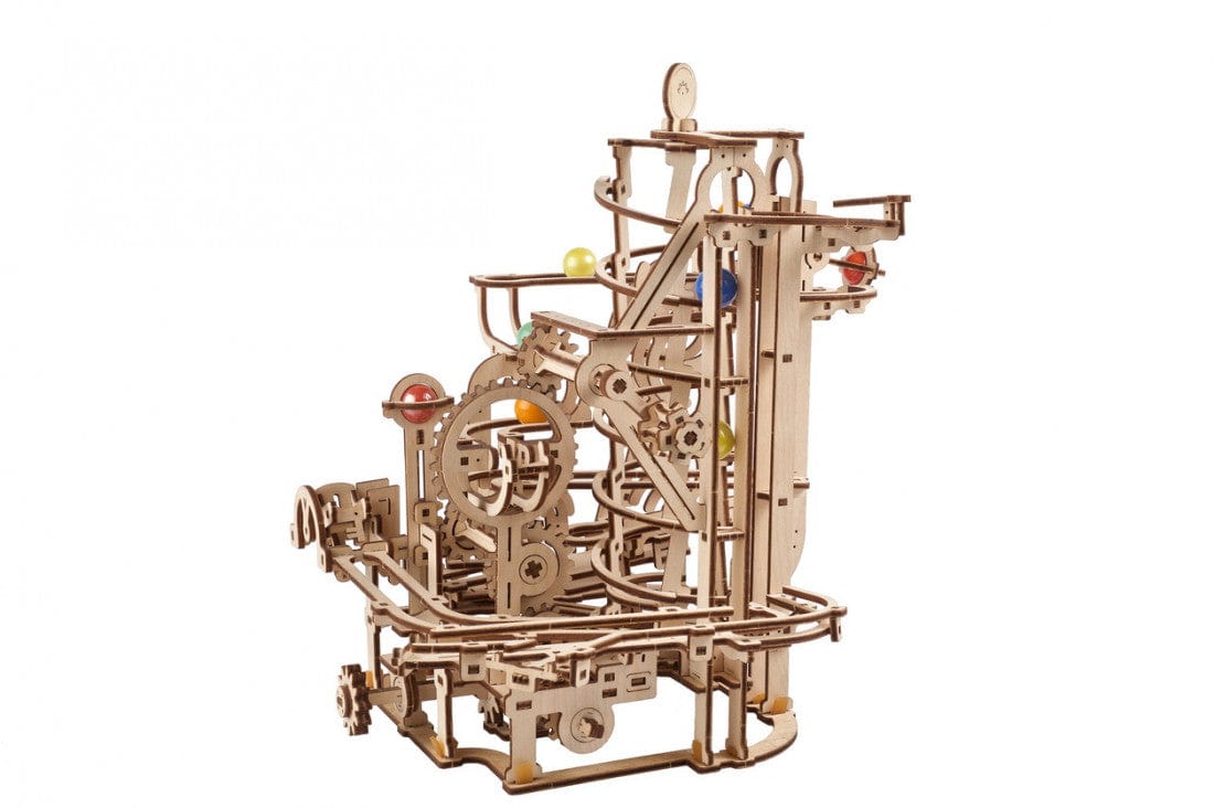 Ugears 70177 Marble Run Spiral Hoist No.4 Wooden Model Kit - Hobbytech Toys