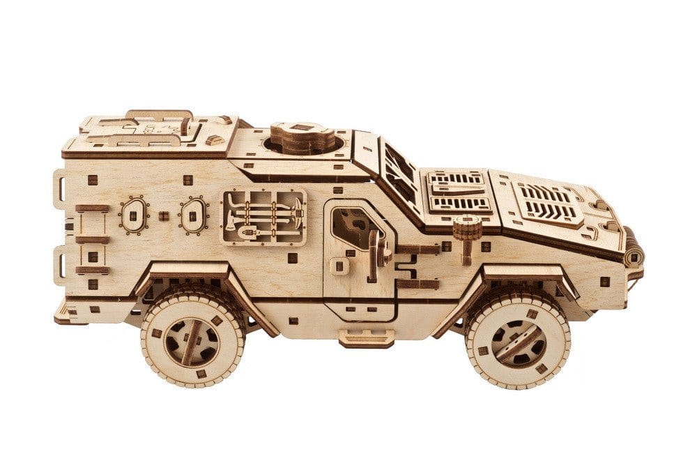Ugears 70190 Dozor - B Combat Vehicle Wooden Model Kit - Hobbytech Toys