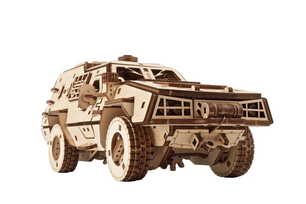 Ugears 70190 Dozor - B Combat Vehicle Wooden Model Kit - Hobbytech Toys