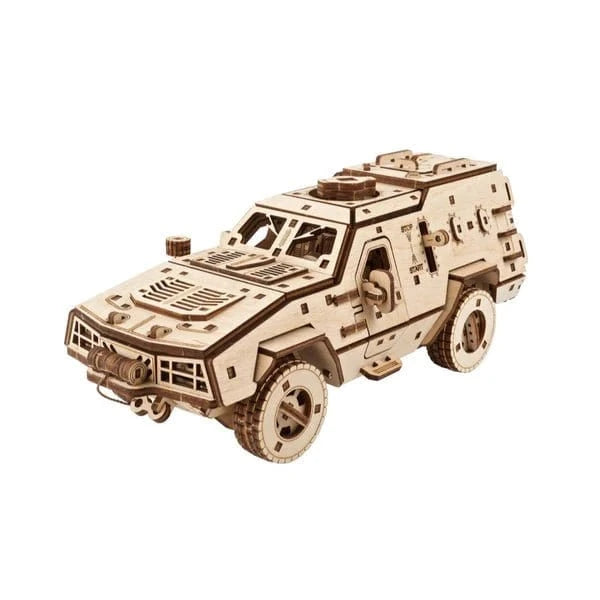 Ugears 70190 Dozor - B Combat Vehicle Wooden Model Kit - Hobbytech Toys