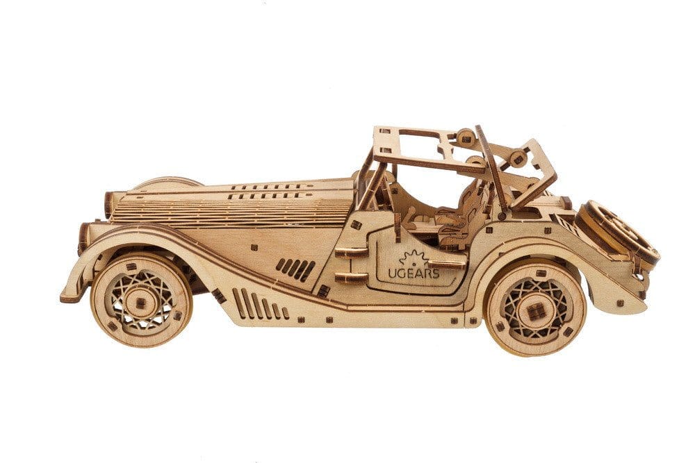Ugears 70202 Sports Car - Rapid Mouse Wooden Model Kit - Hobbytech Toys