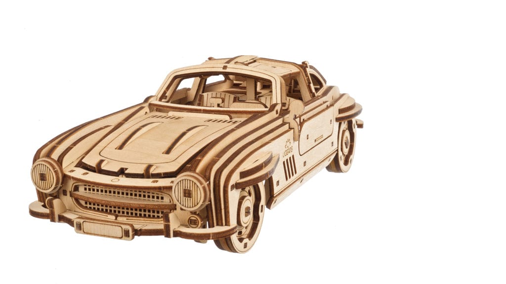 Ugears 70205 Winged Sports Coupe Wooden Model Kit - Hobbytech Toys