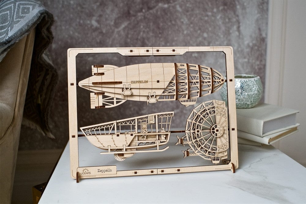 UGears 70208 Zeppelin 2.5D Wooden Puzzle - Hobbytech Toys
