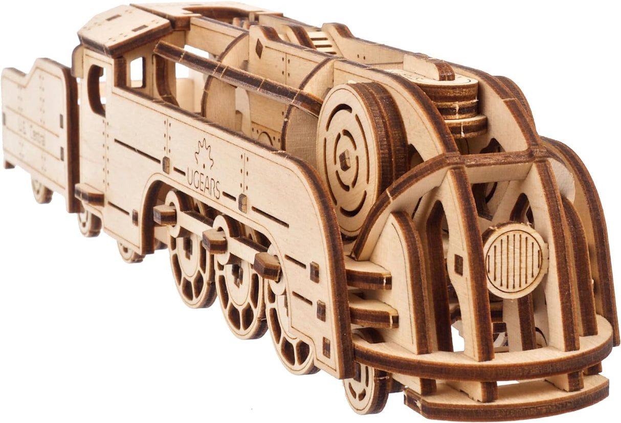 UGears 70228 Mini Locomotive Wooden Model Kit - Hobbytech Toys