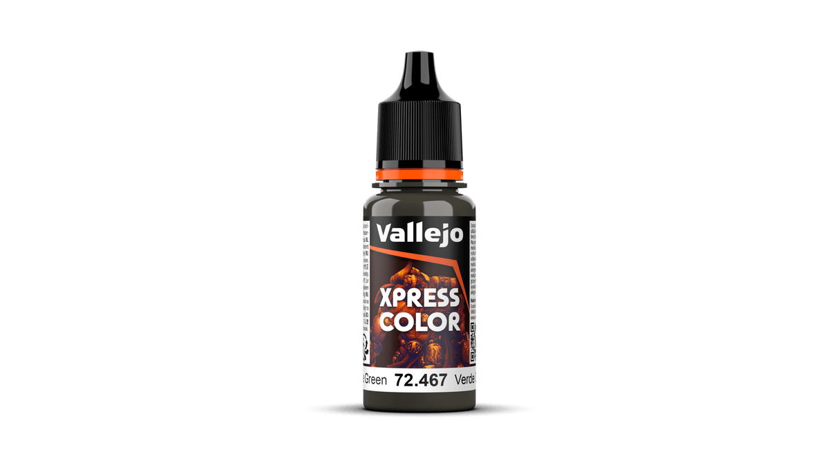 Vallejo 72467 Game Colour Xpress Colour Camouflage Green 18 ml Acrylic Paint - Hobbytech Toys