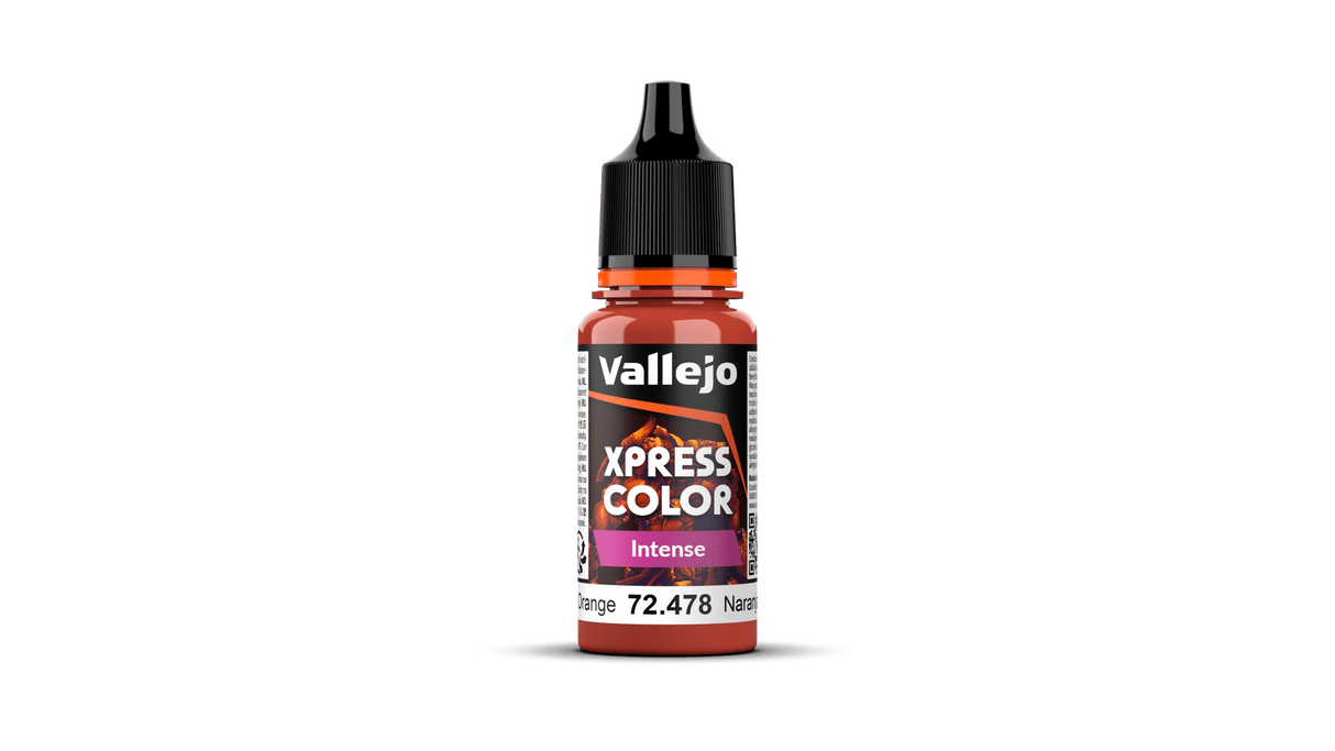 Vallejo 72478 Game Colour Xpress Colour Intense Phoenix Orange 18 ml Acrylic Paint - Hobbytech Toys