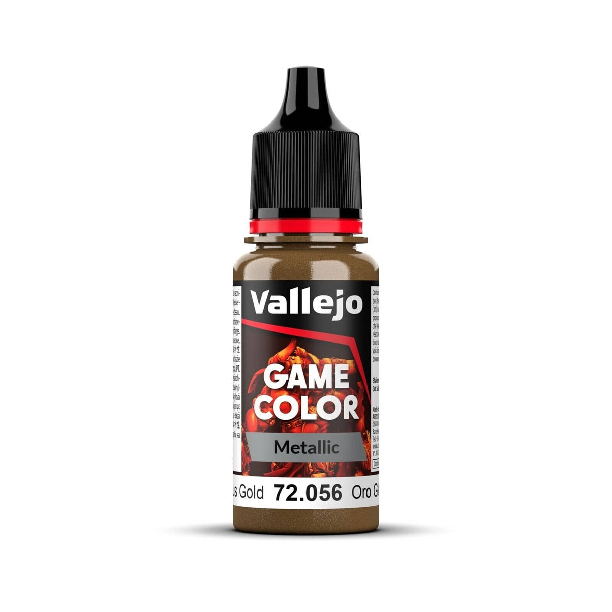 Vallejo Game Color Metal Glorious Gold 18ml Acrylic Paint - Hobbytech Toys