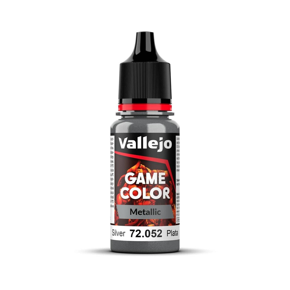 Vallejo Game Color Metal Silver 18ml Acrylic Paint - Hobbytech Toys