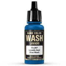 Vallejo Game Color Wash Blue 18ml Acrylic Paint - Hobbytech Toys