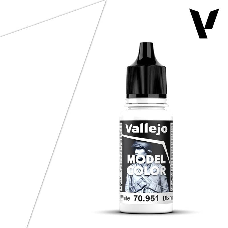 Vallejo Model Color: #001 - White - 18 ml Matt Acrylic Paint