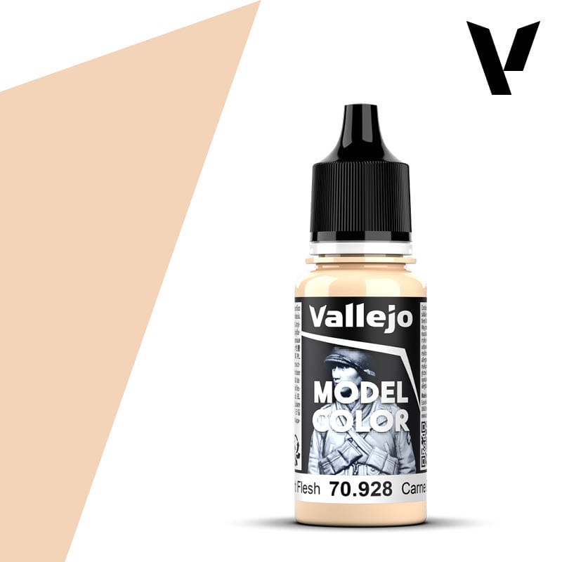 Vallejo Model Color: #005 - Light Flesh - 18 ml Matt Acrylic Paint