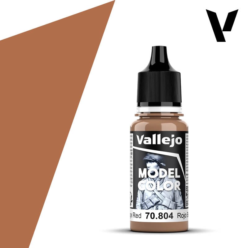 Vallejo Model Color: #013 - Beige Red - 18 ml Matt Acrylic Paint