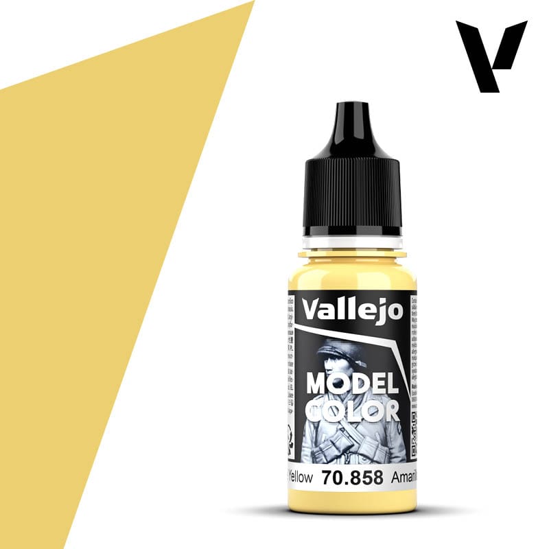 Vallejo Model Color: #023 - Ice Yellow - 18 ml Matt Acrylic Paint