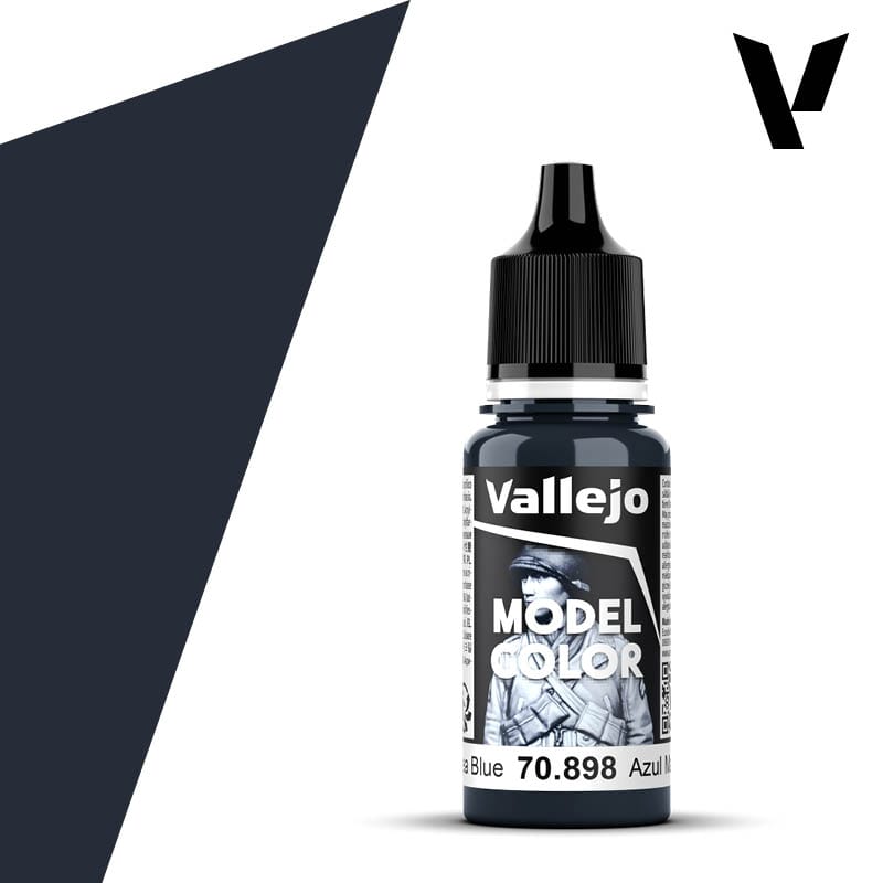 Vallejo Model Color: #072 - Dark Sea Blue - 18 ml Matt Acrylic Paint