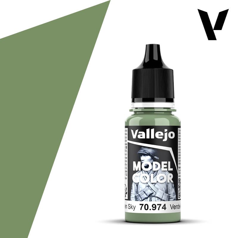 Vallejo Model Color: #076 - Green Sky - 18 ml Matt Acrylic Paint