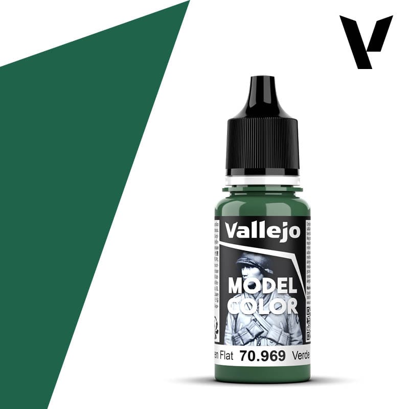 Vallejo Model Color: #078 - Park Green Flat - 18 ml Matt Acrylic Paint