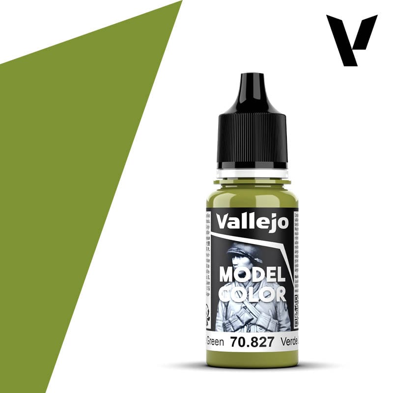 Vallejo Model Color: #091 - Lime Green - 18 ml Matt Acrylic Paint