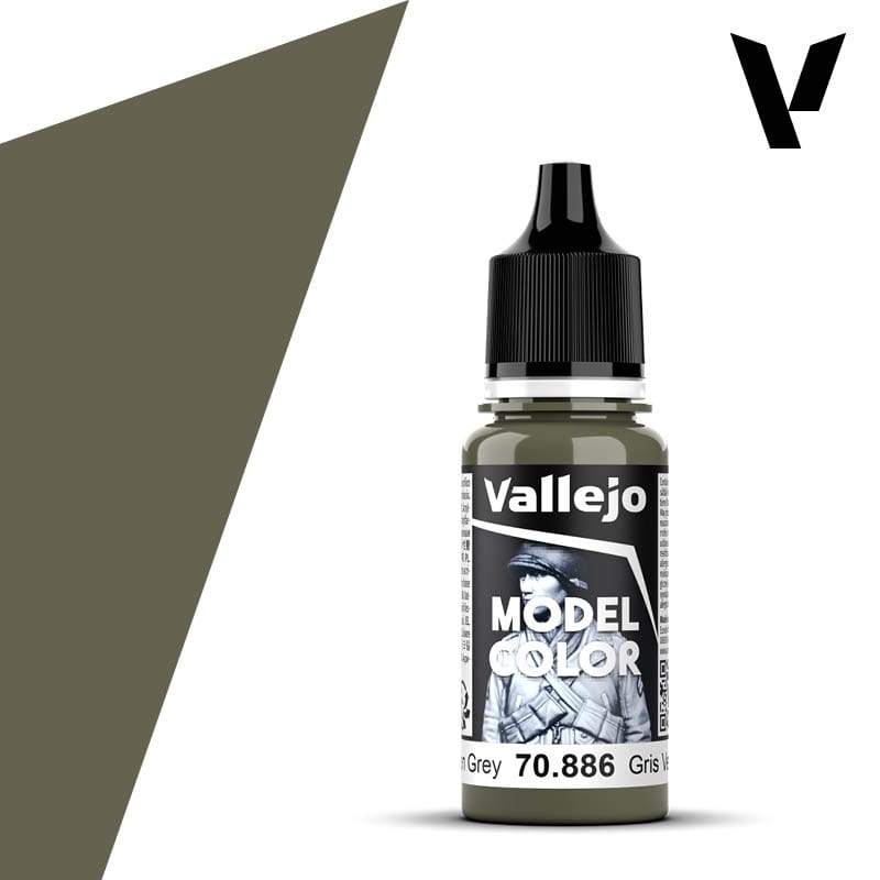 Vallejo Model Color: #098 - Green Grey - 18 ml Matt Acrylic Paint