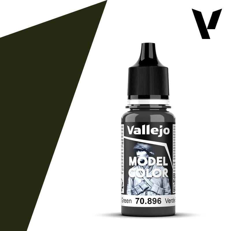 Vallejo Model Color: #102 - Extra Dark Green - 18 ml Matt Acrylic Paint