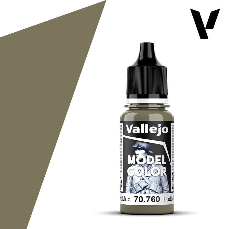 Vallejo Model Color: #103 - Light Mud - 18 ml Matt Acrylic Paint - Hobbytech Toys