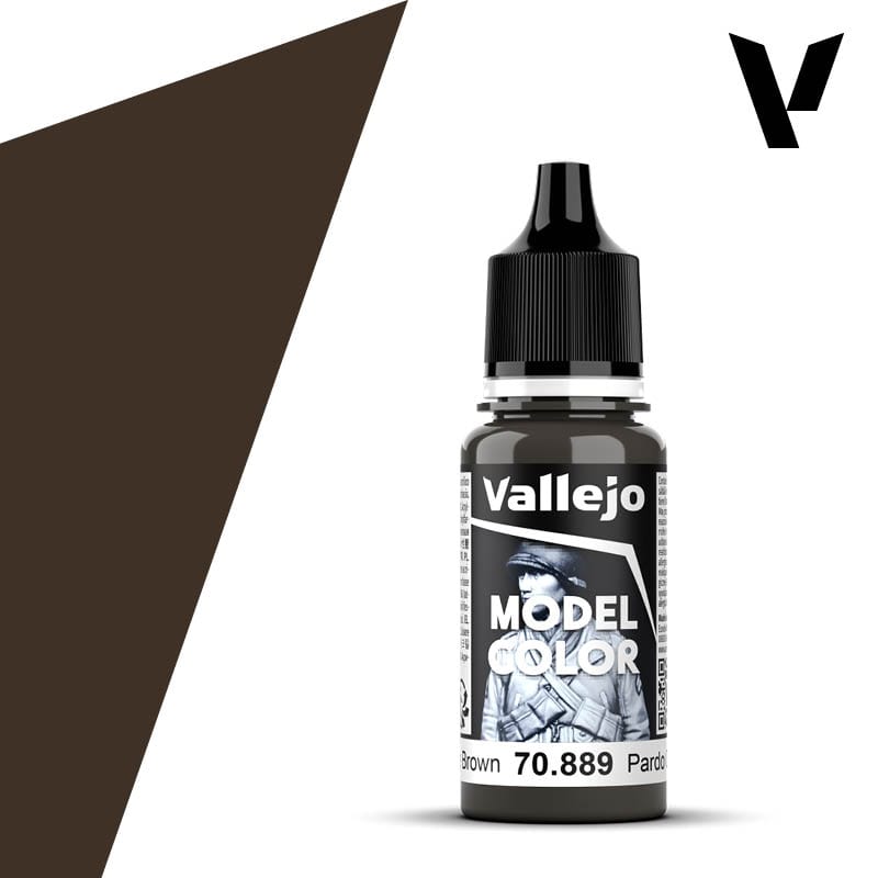 Vallejo Model Color: #130 - Olive Brown - 18 ml Matt Acrylic Paint