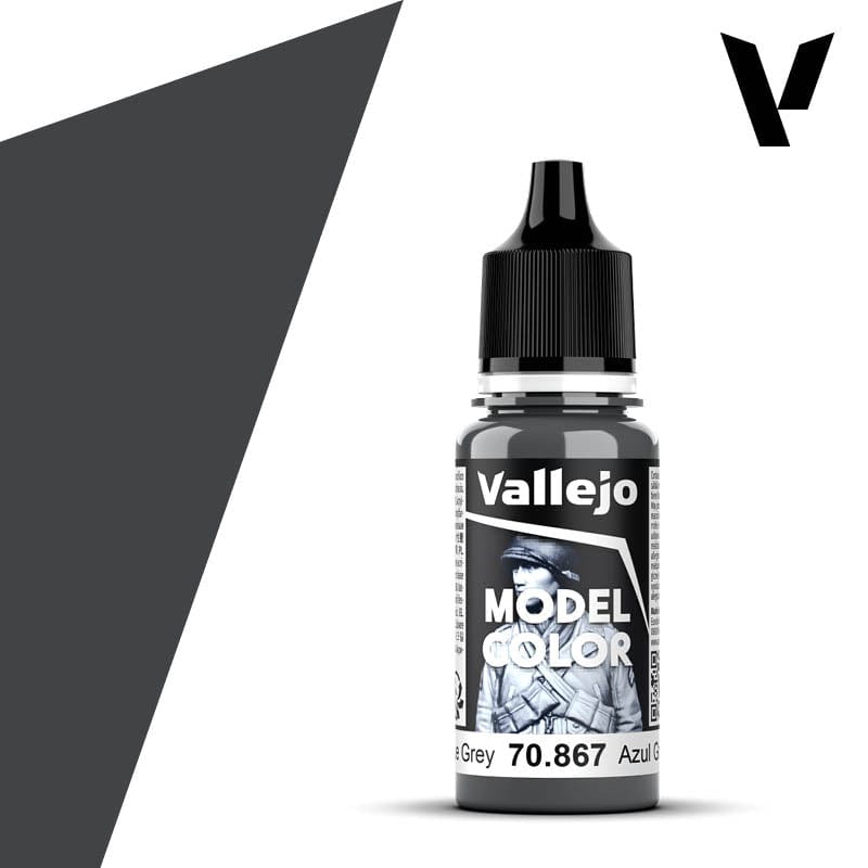 Vallejo Model Color: #180 - Dark Blue Grey - 18 ml Matt Acrylic Paint