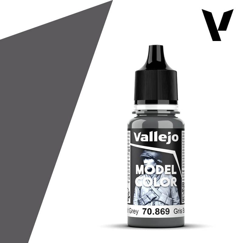 Vallejo Model Color: #187 - Basalt Grey - 18 ml Matt Acrylic Paint