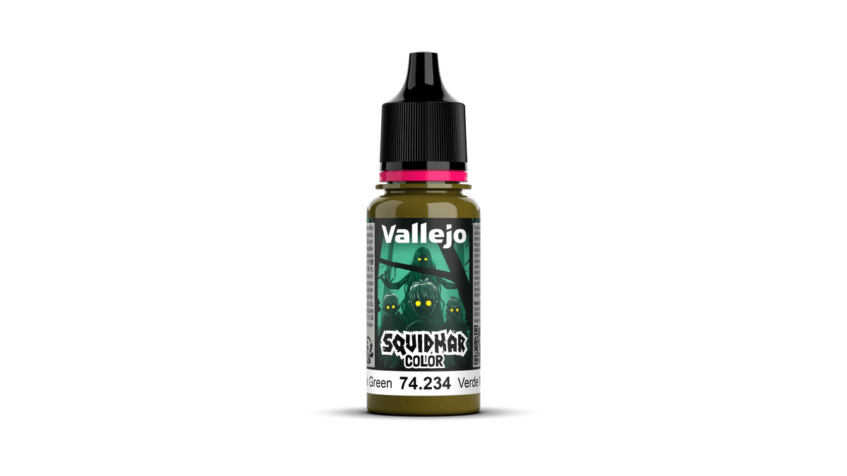 Vallejo Squidmar Colour 234 - Mossback Green - 18ml Acrylic Paint