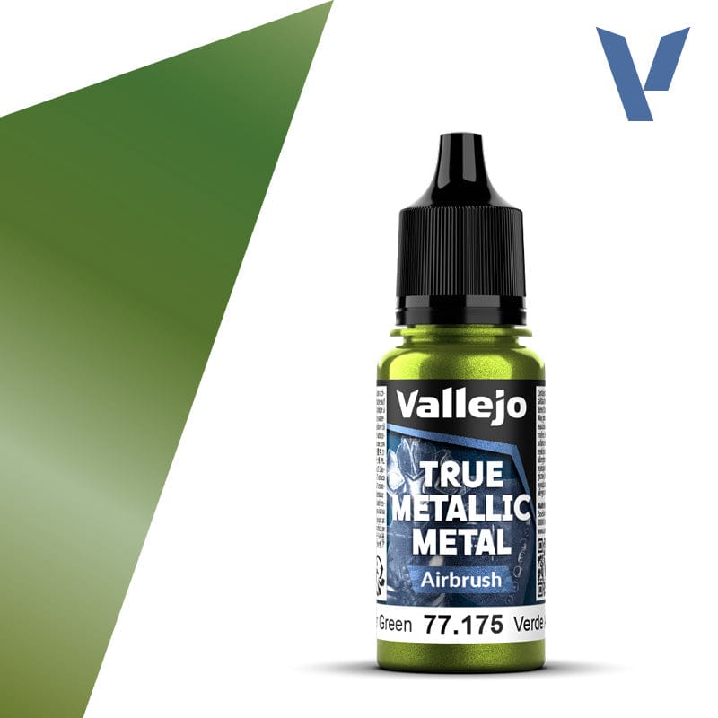 Vallejo True Metallic Metal Airbrush Amber Green 18 ml
