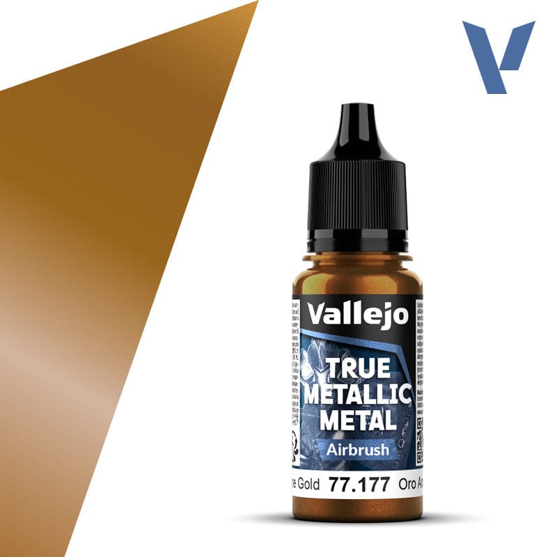 Vallejo True Metallic Metal Airbrush Arcane Gold 18 ml