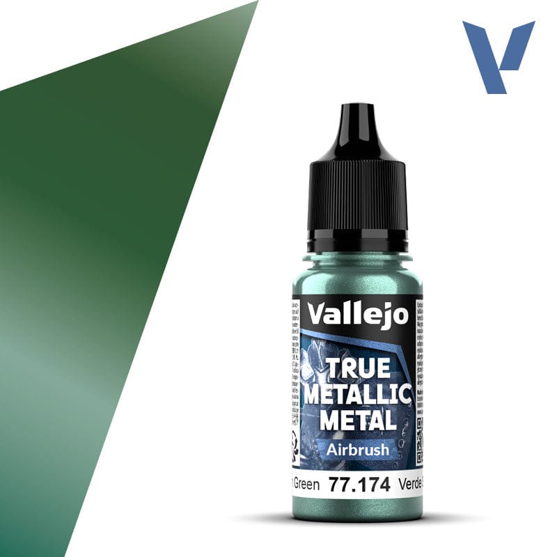Vallejo True Metallic Metal Airbrush Dusken Green 18 ml