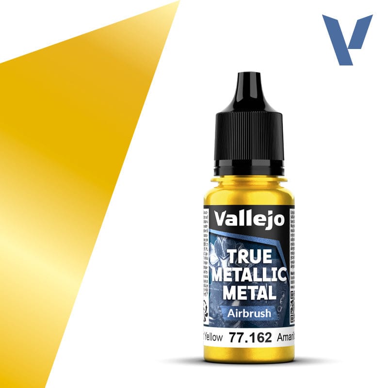 Vallejo True Metallic Metal Airbrush Radiant Yellow 18 ml