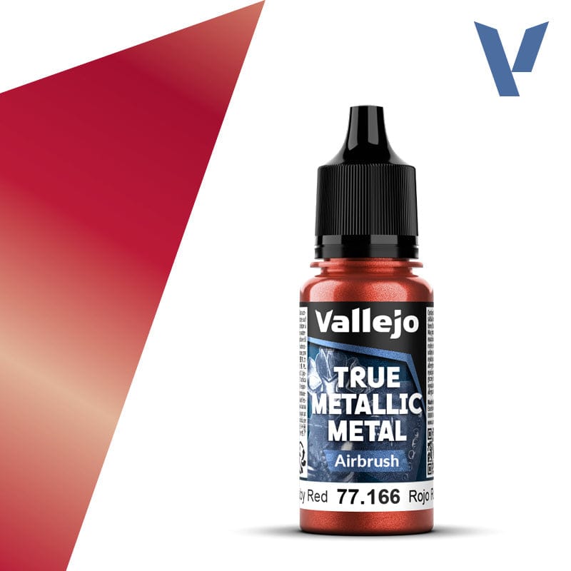Vallejo True Metallic Metal Airbrush Ruby Red 18 ml