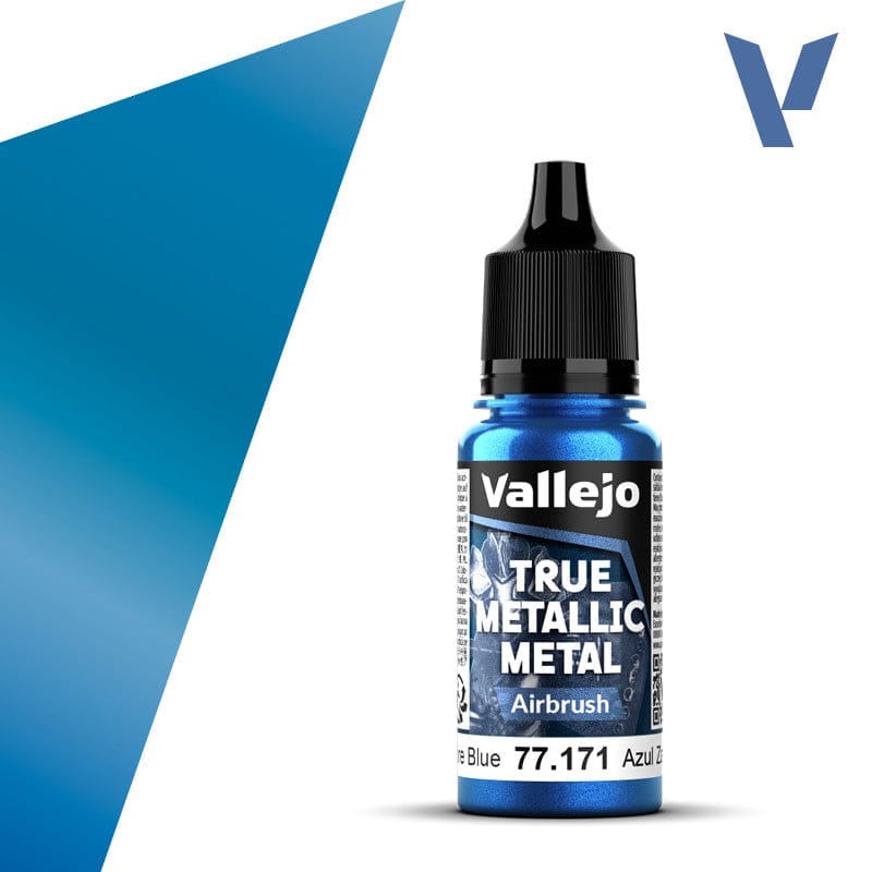 Vallejo True Metallic Metal Airbrush Sapphire Blue 18 ml