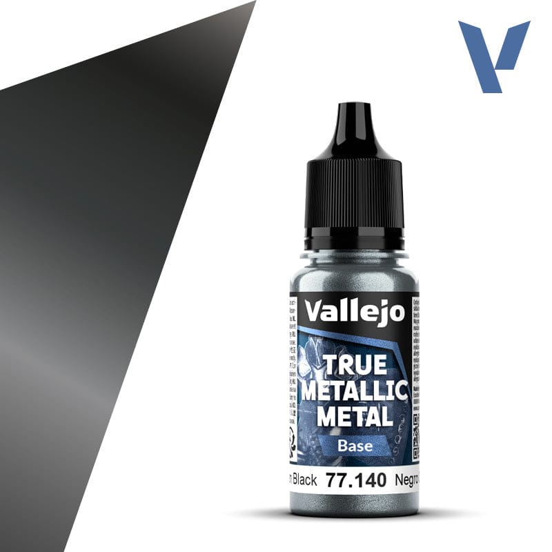 Vallejo True Metallic Metal Base Obsidian Black 18 ml