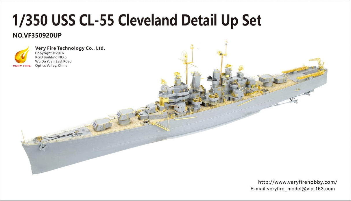 Very Fire 350920UP 1/350 USS Cleveland cruiser over-modified (adapted to VF350920) - Hobbytech Toys