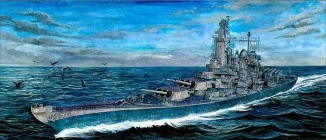 Very Fire 700902 1/700 USS Louisiana Plastic Model Kit - Hobbytech Toys