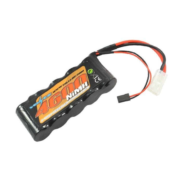 Voltz 4600mah 6.0v NIMH Receiver Battery Pack (Tamiya & JR Plug) - Hobbytech Toys