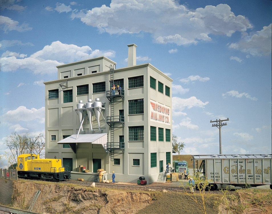 Walthers Cornerstone HO Flour Mill Walthers TRAINS - HO/OO SCALE