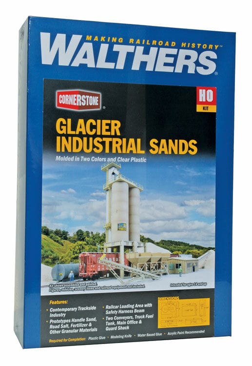 Walthers Cornerstone HO Glacier Industrial Sands - Kit Walthers Cornerstone TRAINS - HO/OO SCALE