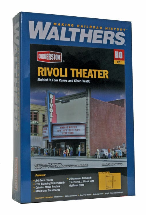 Walthers Cornerstone HO Rivoli Theater Walthers TRAINS - HO/OO SCALE