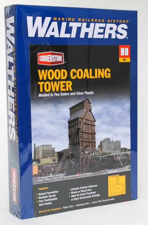 Walthers HO Wood Coaling Tower Walthers TRAINS - HO/OO SCALE