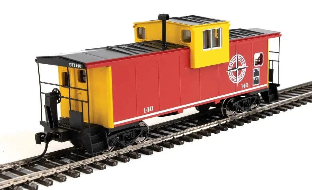 Walthers Mainline HO Scale International Extended Wide - Vision Caboose - Detroit, Toledo & Ironton 140 - Hobbytech Toys