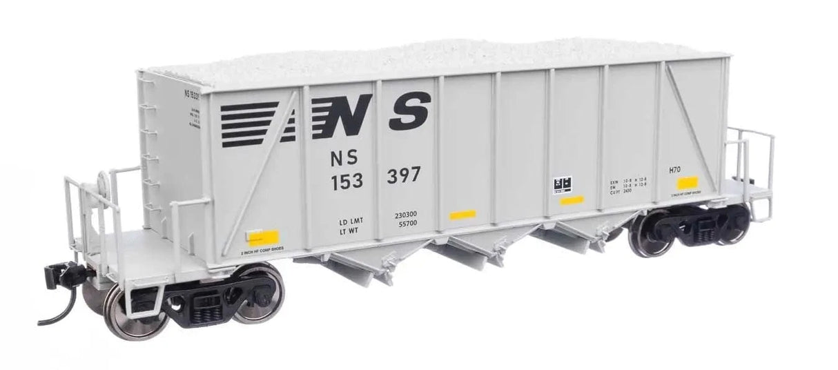 Walthers Proto HO Scale 40ft Ortner 100 - Ton Open Aggregate Hopper - Norfolk Southern 153397 - Hobbytech Toys