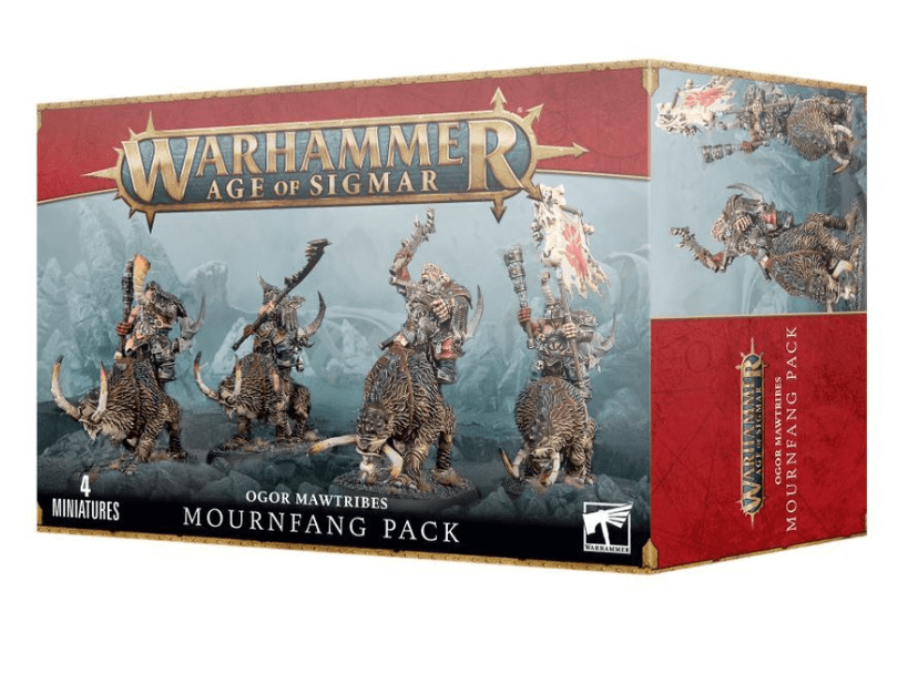 Warhammer Age of Sigmar 95 - 14 Ogre Mawtribes: Mournfang Pack - Hobbytech Toys