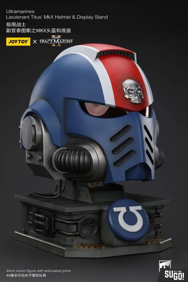 Warhammer Collectables 1:1 Ultramarines Lietenant Titus MKX Helmet