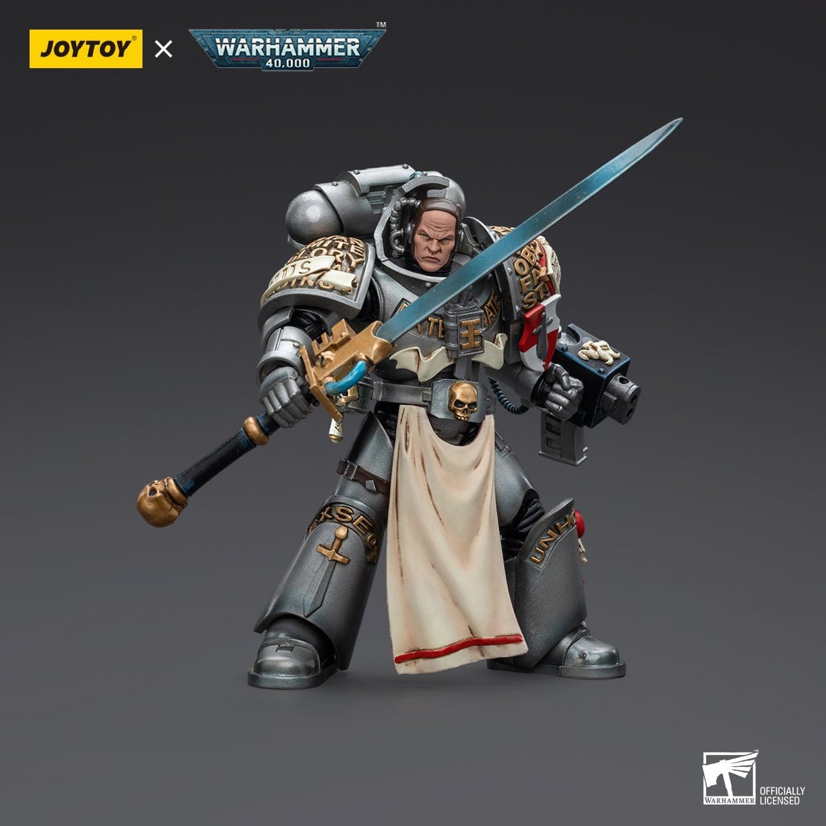 Warhammer Collectibles: 1/18 Scale Grey Knights Strike Squad Justicar - Hobbytech Toys